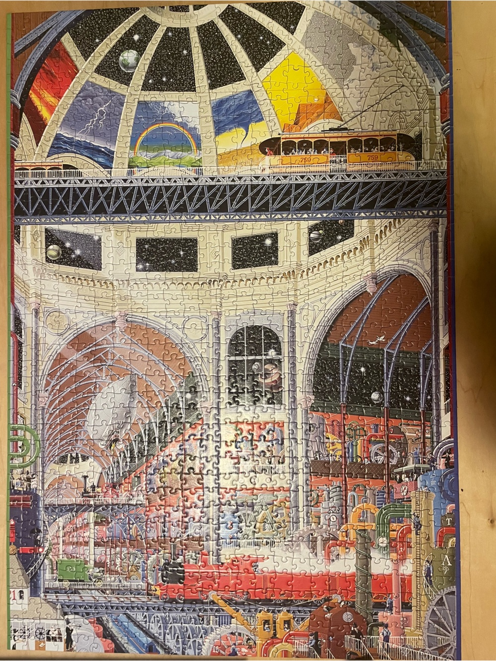 Mike Wilks Artpiece Puzzle - The Grand Hall (1000 pcs) - Picture 2 of 3